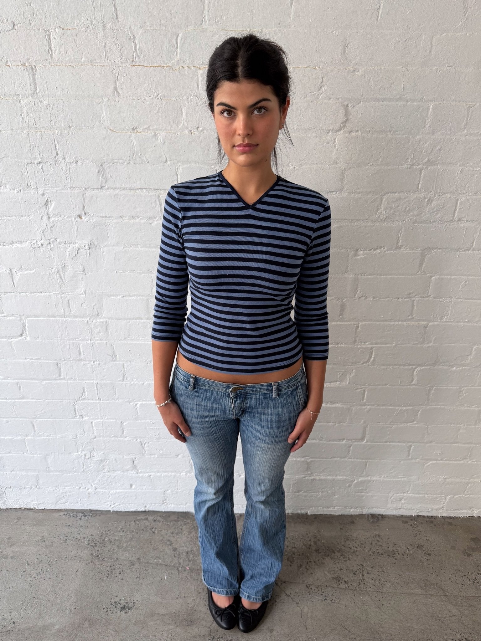 Gwen V Neck Top - Girl Clumsy